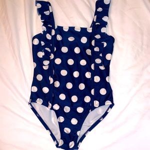 Cat & Jack XS 4/5 Navy and dotted kids Swimsuit
